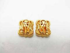 18 Carat Gold Victorian Yellow Sapphire and Diamond Clip-On Earrings