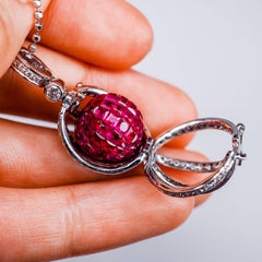 Chronoshere Ruby Pendant and Diamond