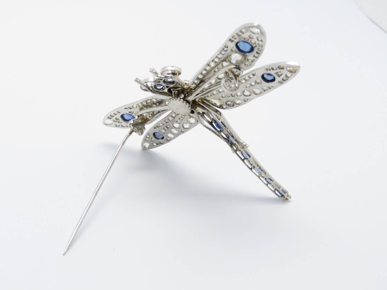 diamond dragonfly brooch