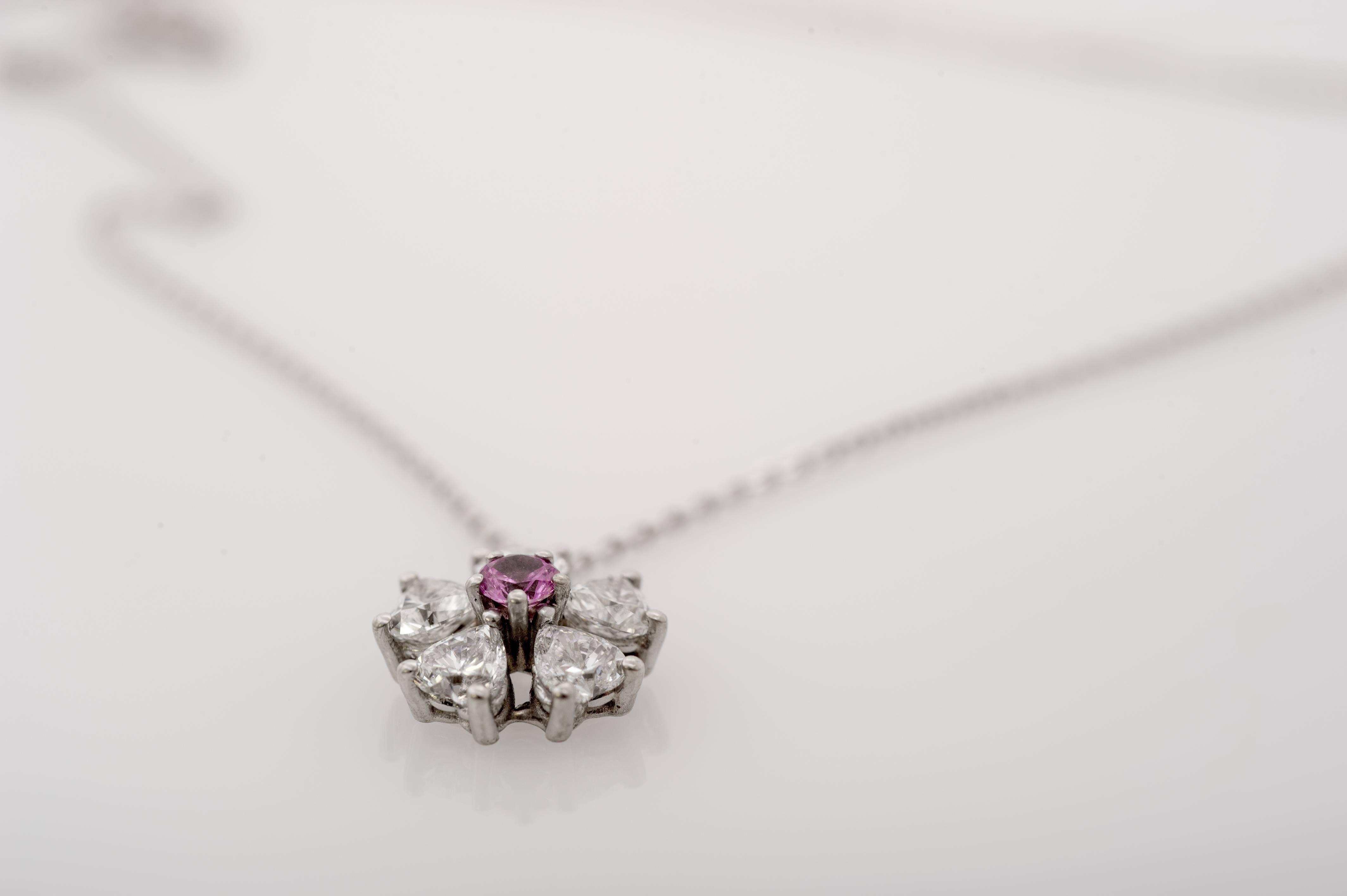 heart shaped diamond necklace