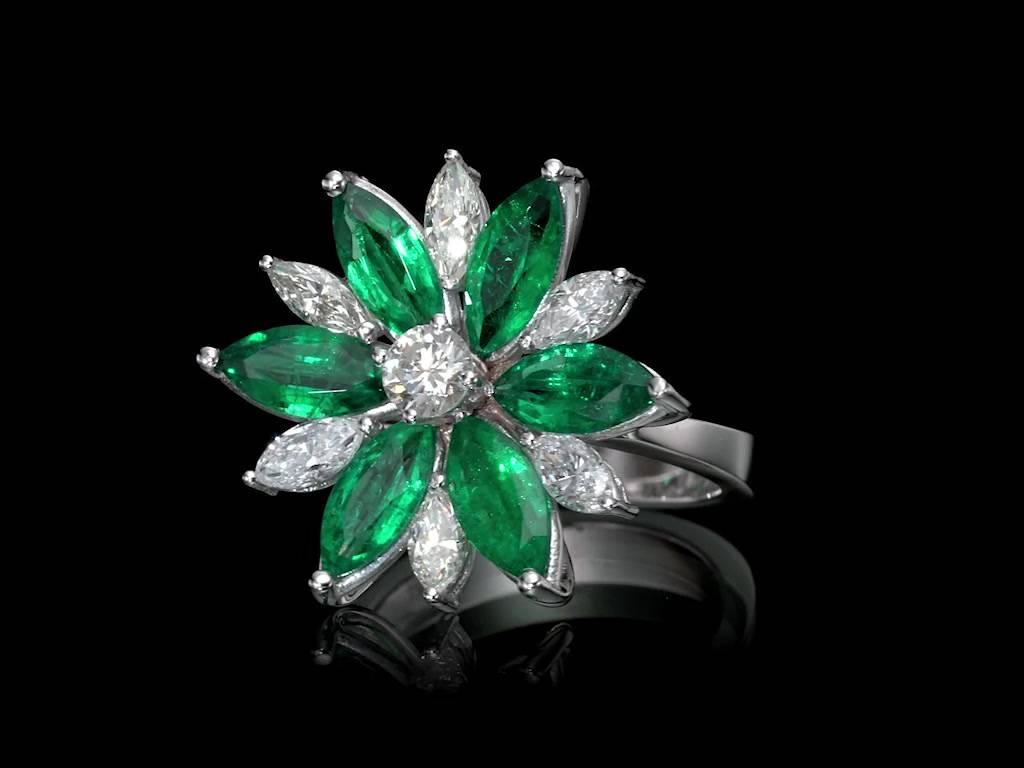 marquise emerald ring