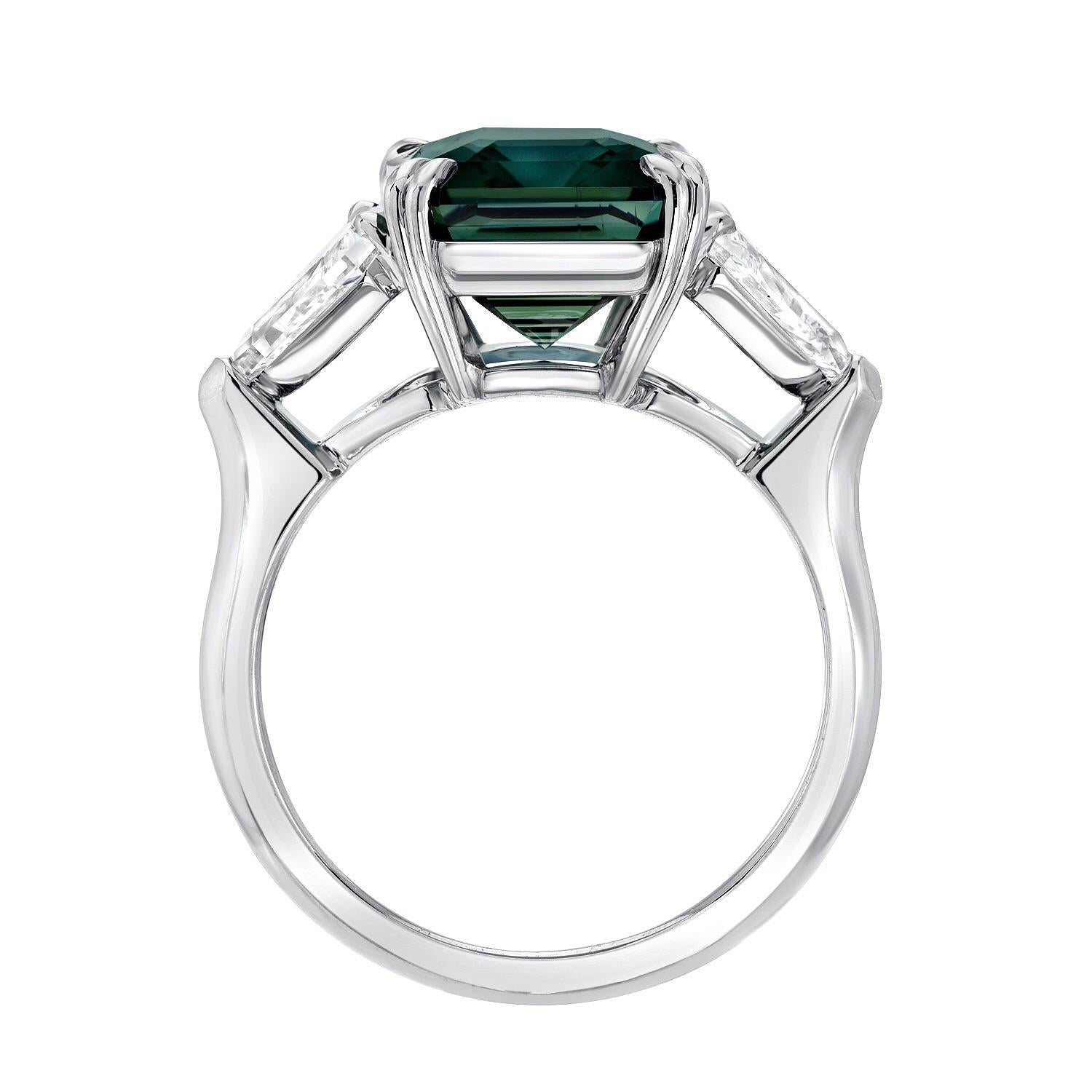 heirloom green sapphire engagement rings