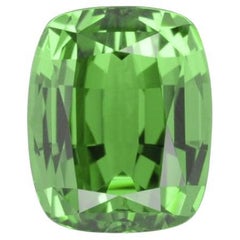 Tsavorite Ring Gem 4.10 Carat Cushion Loose Gemstone