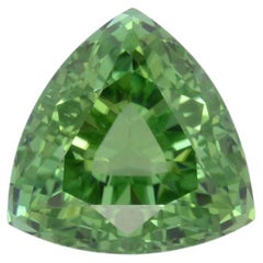 Mint Green Tourmaline Ring Gem 6.48 Carat Trillion Loose Gemstone