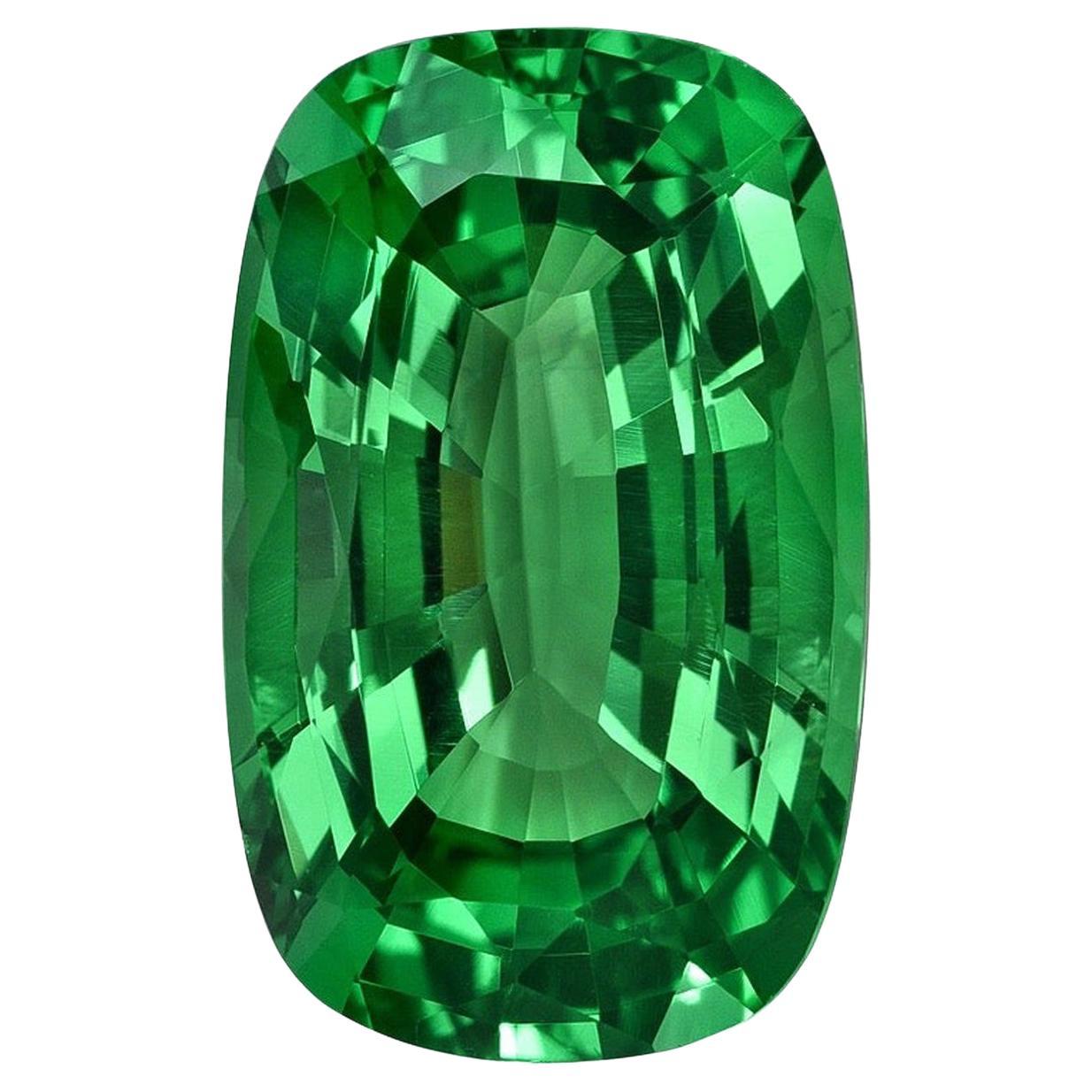 Tsavorite Ring Gem 1.96 Carat Cushion Loose Gemstone For Sale at 1stDibs