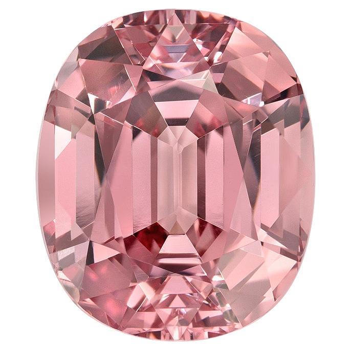 Pink Malaya Garnet Ring Gem 6.69 Carat Oval Loose Gemstone For Sale