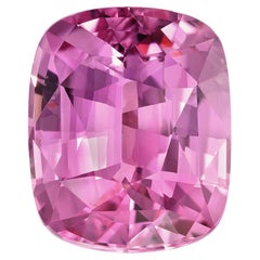 Unheated Pink Sapphire Ring Gem 3.56 Carat Cushion No Heat Loose Gemstone