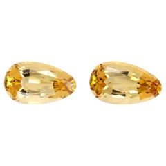 Scapolite Earrings Gemstone Pair 74.09 Carat Pear Shape Loose Gems