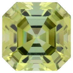 Mint Green Tourmaline Ring Gem 7.54 Carat Square Octagon Loose Gemstone