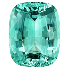 Anillo de berilo verde sin calentar Gema suelta de 10,17 quilates Limpia con lupa
