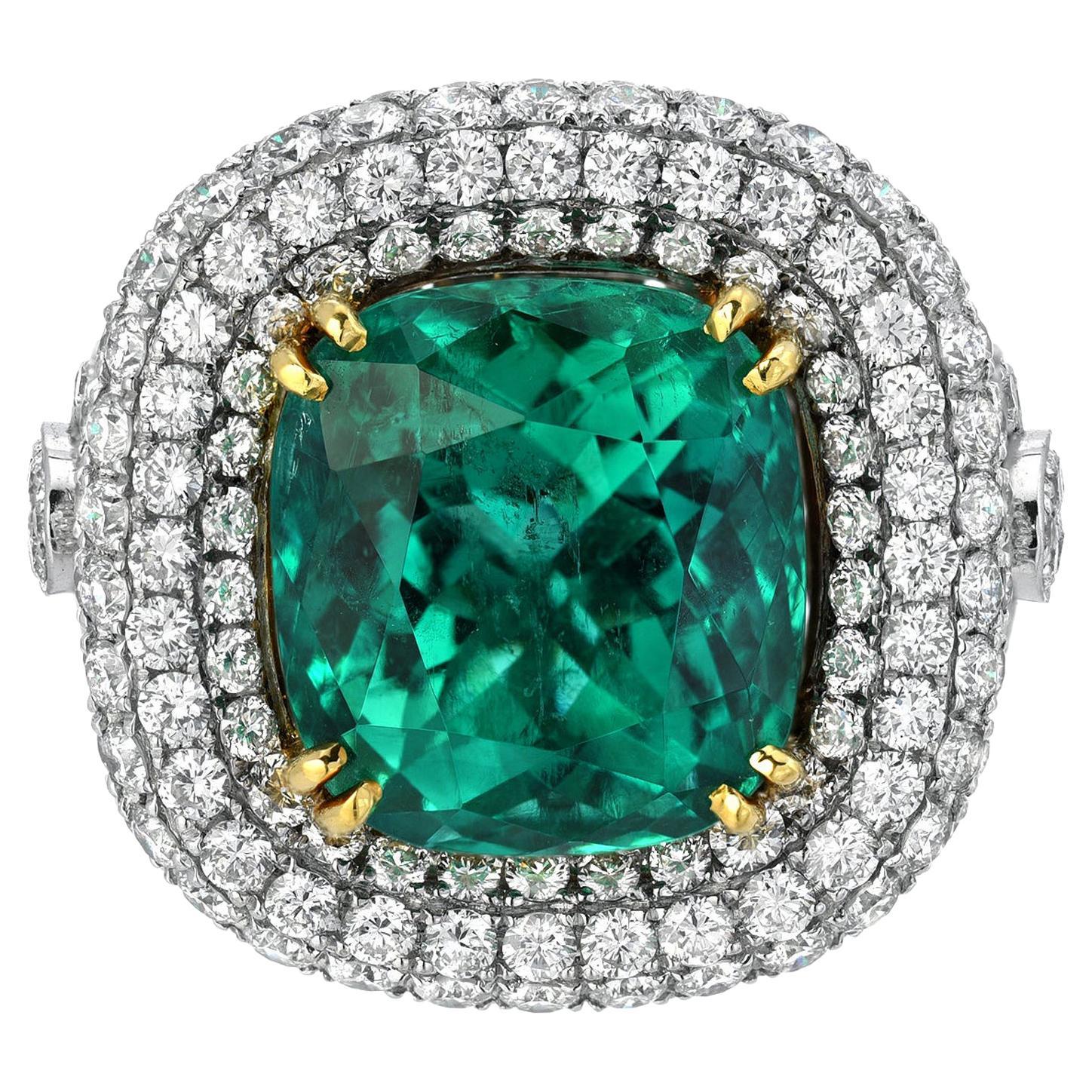 Colombian Emerald Ring 9.07 Carat Gubelin Certified
