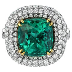 Colombian Emerald Ring 9.07 Carat Gubelin Certified