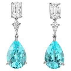 Orecchini con tormalina Paraiba 6,25 carati certificati GIA