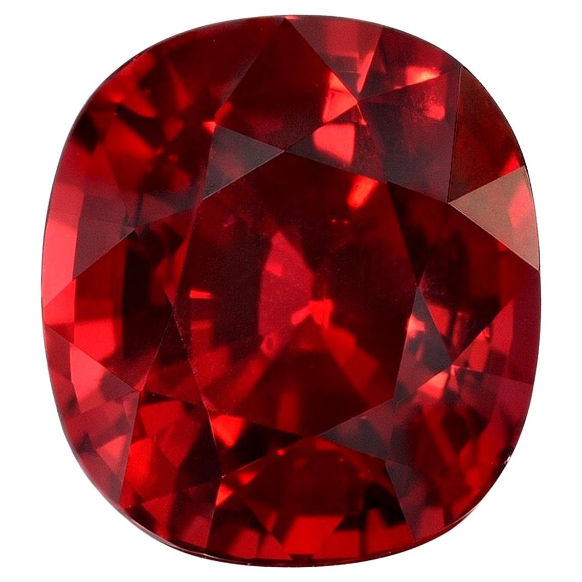 Exceptional 3.17 carats unheated Ruby cushion gem, accompanied by a GIA certificate. This vivid red, no heat Ruby, is offered loose to the world's most passionate gem connoisseurs. 
Returns are accepted and paid by us within 7 days of delivery.
We