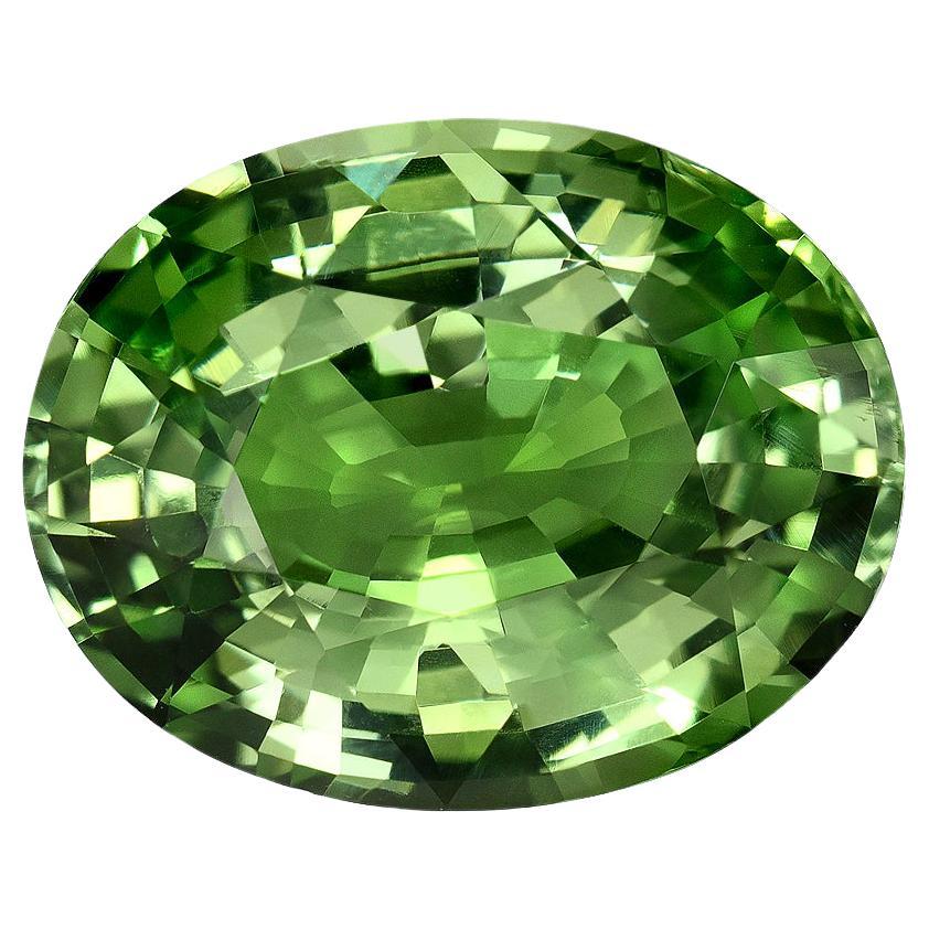 Vanadium Chrysoberyl Ring Gem 5.08 Carat GIA Certified Loose Gemstone For Sale
