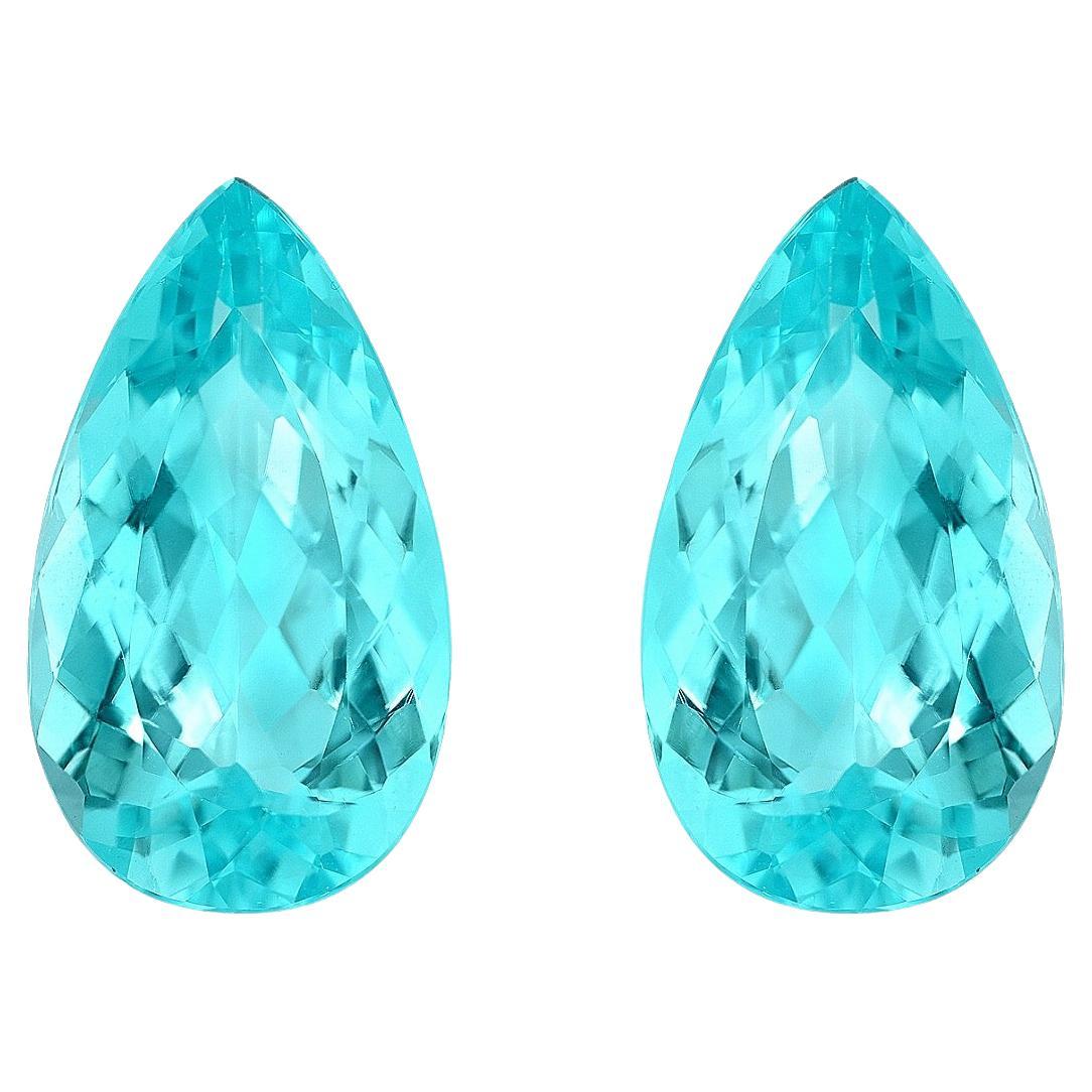 Paraiba Tourmaline Earrings 7 Carat Loose Gemstones