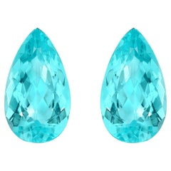 Paraiba Tourmaline Earrings 7 Carat Loose Gemstones