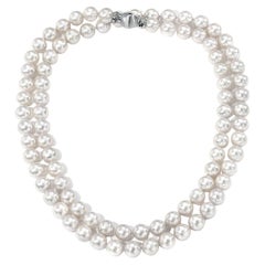 Collier de perles d'Akoya du Japon