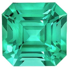 Sin aceite Esmeralda colombiana Anillo Gem 2,14 quilates Lupa Limpiar Loose Gemstone