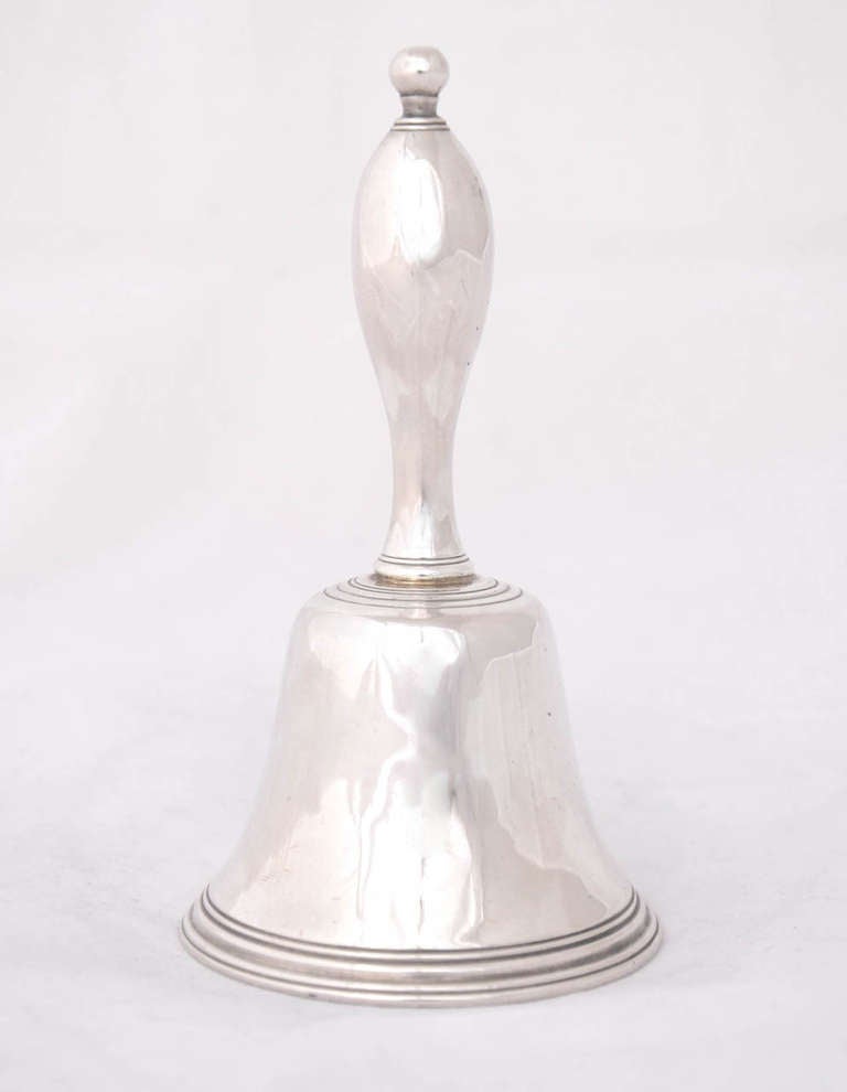 Georgian Antique Silver Table Bell