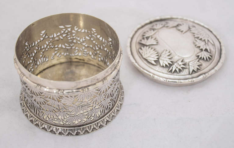 Chinese Export Silver Box For Sale 2