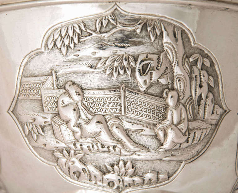 Chinese Export Silver Bowl For Sale 1