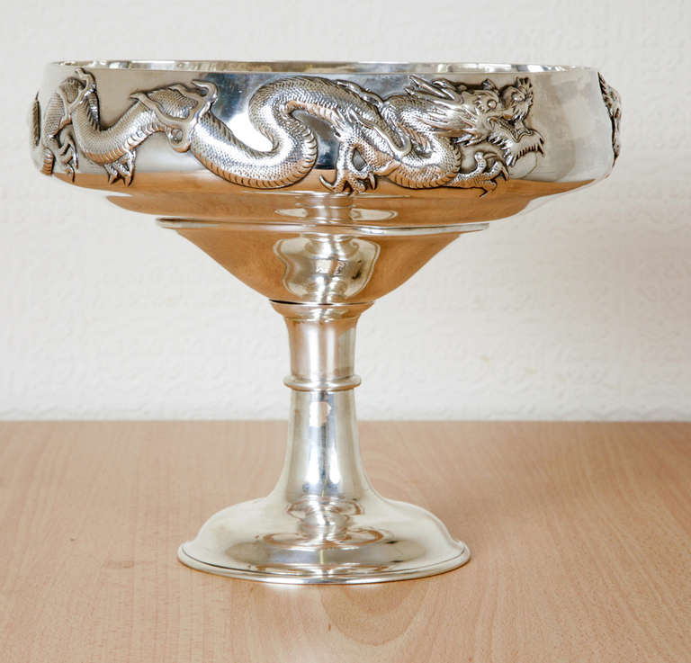 Chinese Export Silver Bowl For Sale 4