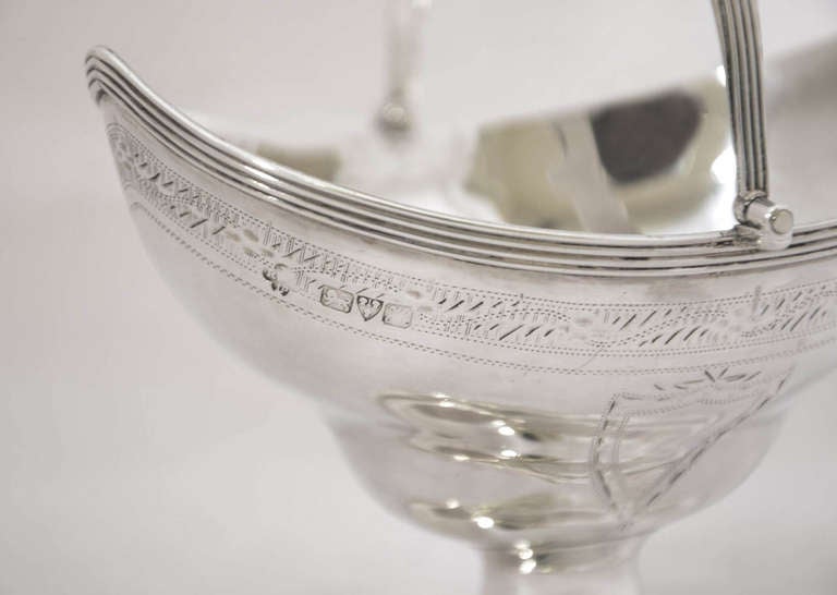 Sterling Silver Basket In Excellent Condition In London, GB