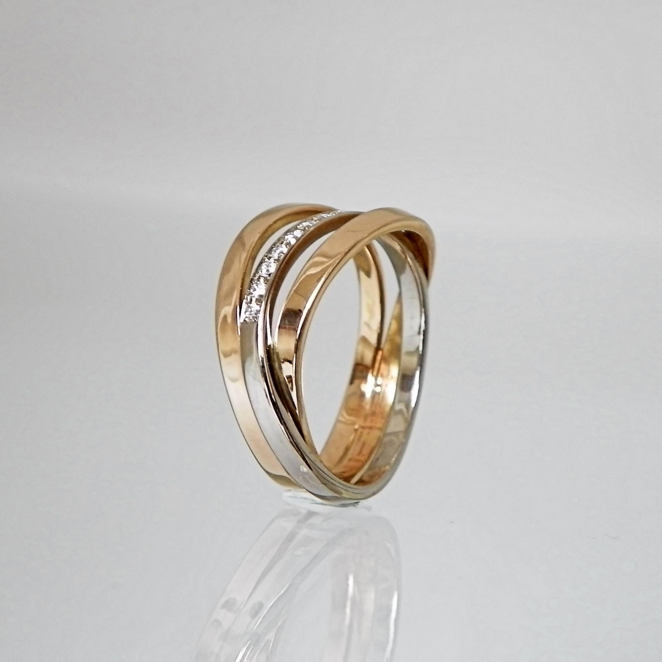 Contemporary Classic Triple Band Gold Eternity Ring