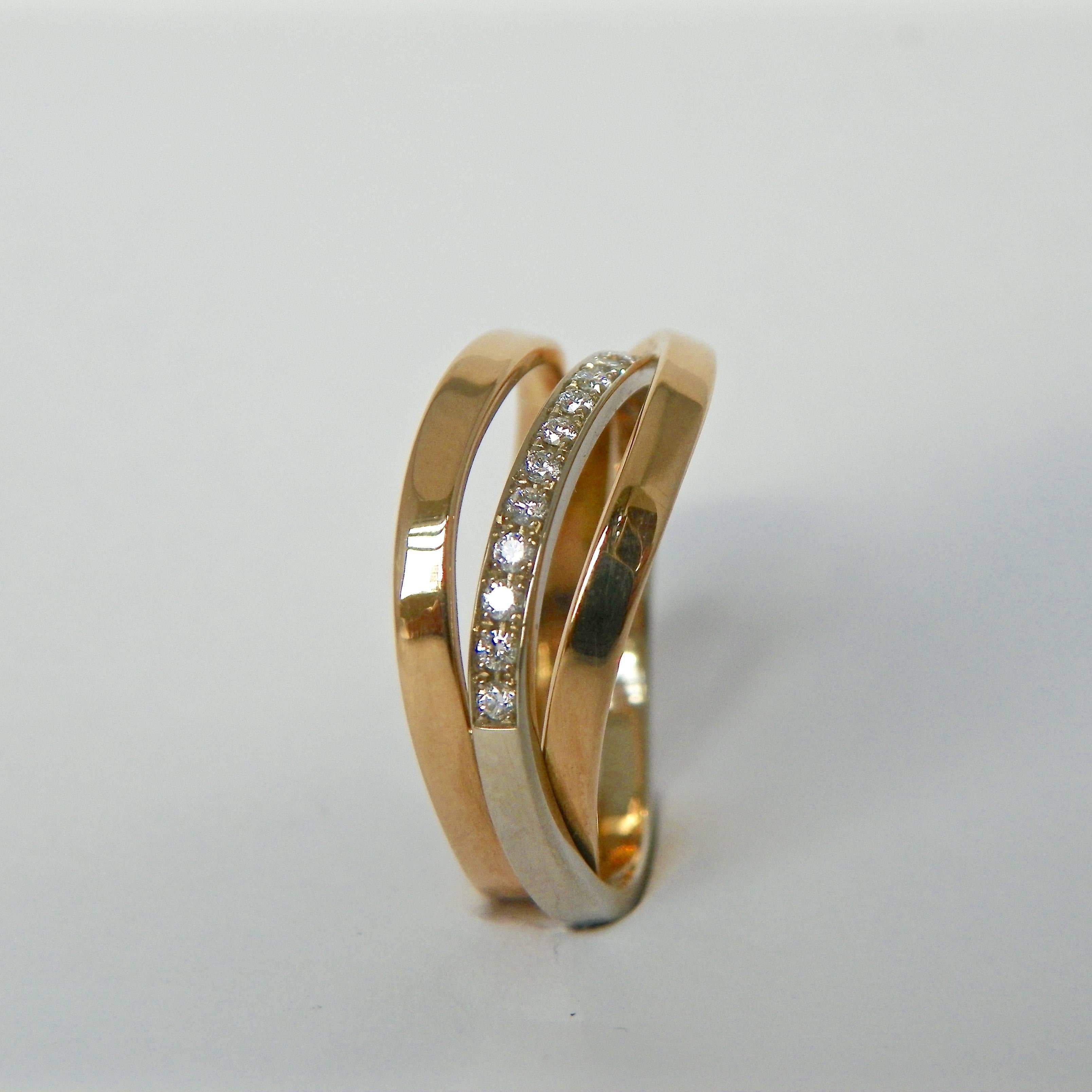 Women's Classic Triple Band Gold Eternity Ring