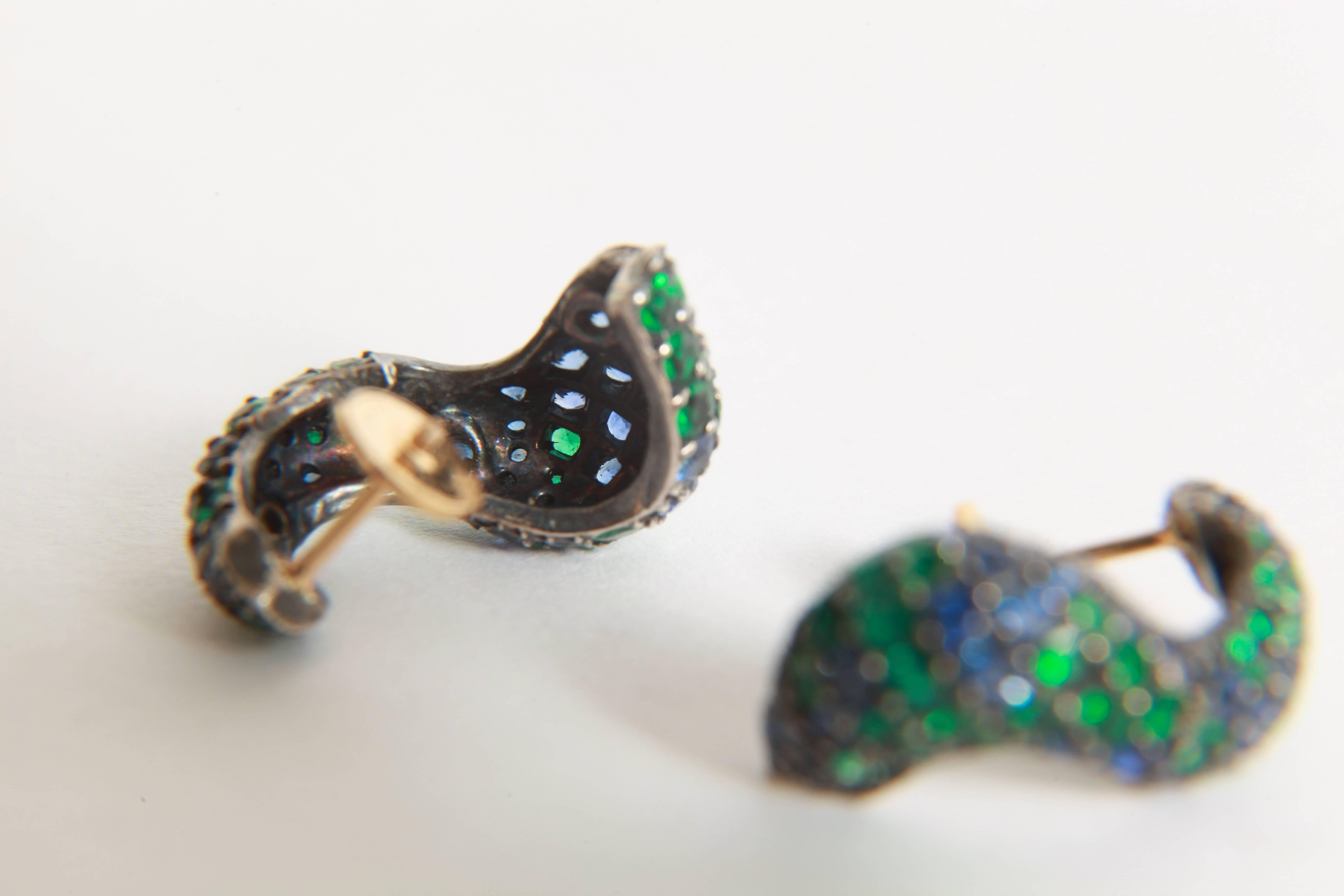 Wavy Earrings by Marion Jeantet In New Condition In Paris, FR