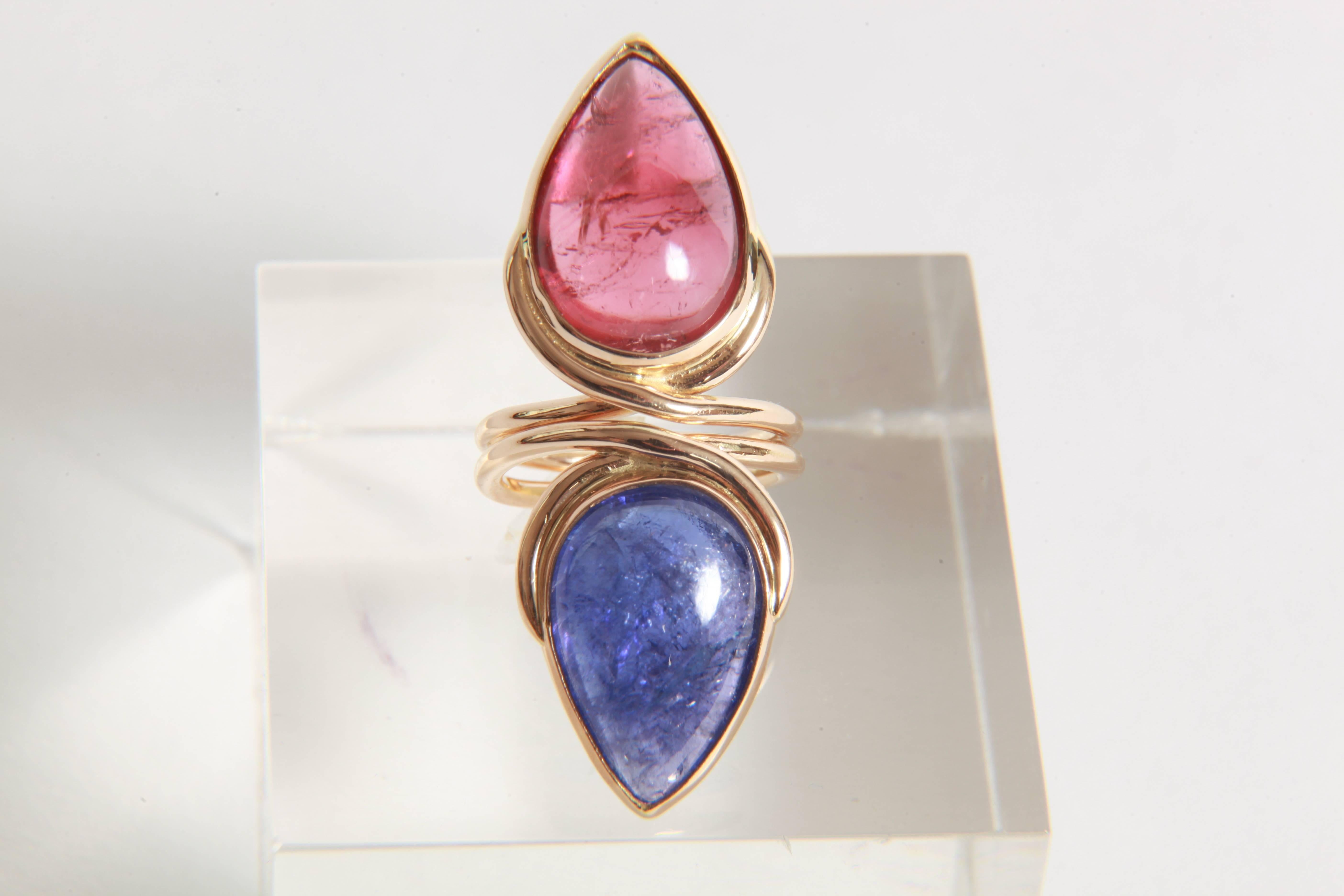 Tanzanite Cabochon Ring by Marion Jeantet 5