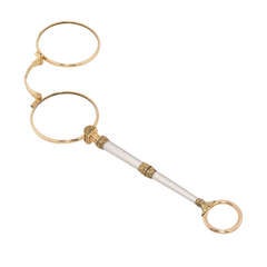 Important Fabergé Enamel and Gold Lorgnette 5