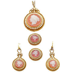 French Hardstone Cameo Suite 4