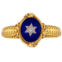 Royal Blue Enamel and Diamond Bracelet 3