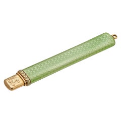 Faberge Henrik Wigstrom Enameled Gold Pencil Holder