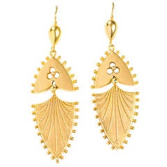 Victorian Yellow Gold Drop Earrings