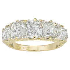 Late Victorian Five-Stone Diamond Ring