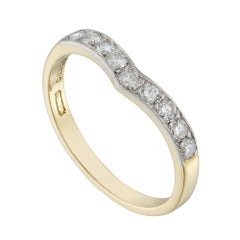 A Diamond-set Wishbone Ring
