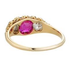 A Late Victorian ruby And Diamond Ring
