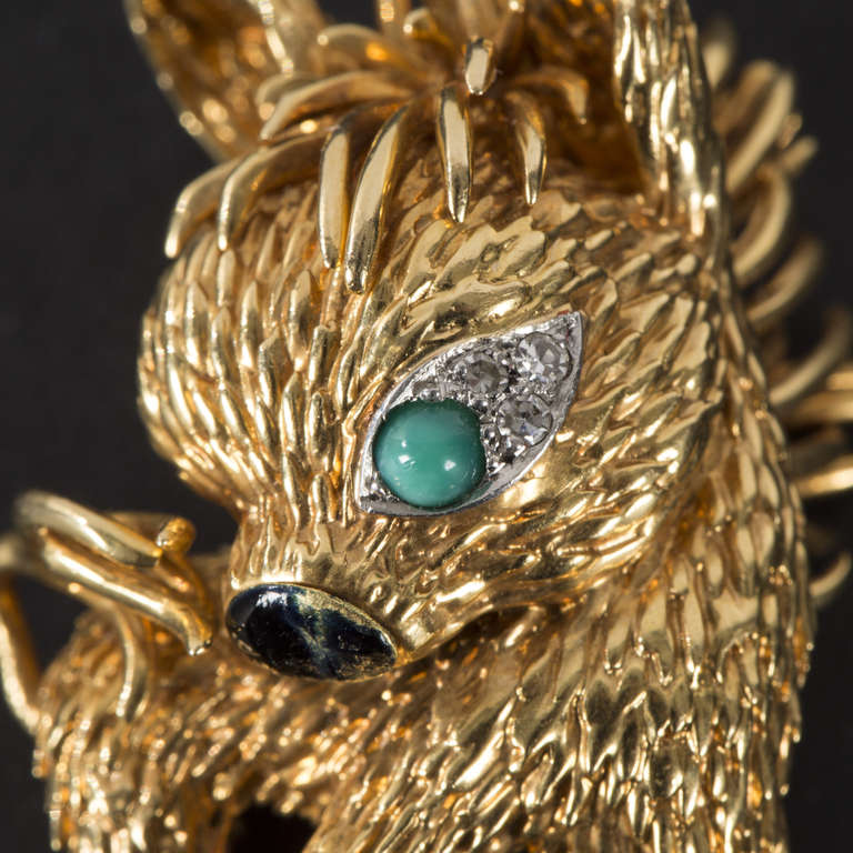 Boucheron. Gold foal brooch