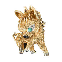 Boucheron. Gold foal brooch
