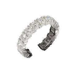 Diamond and platinum eternity ring