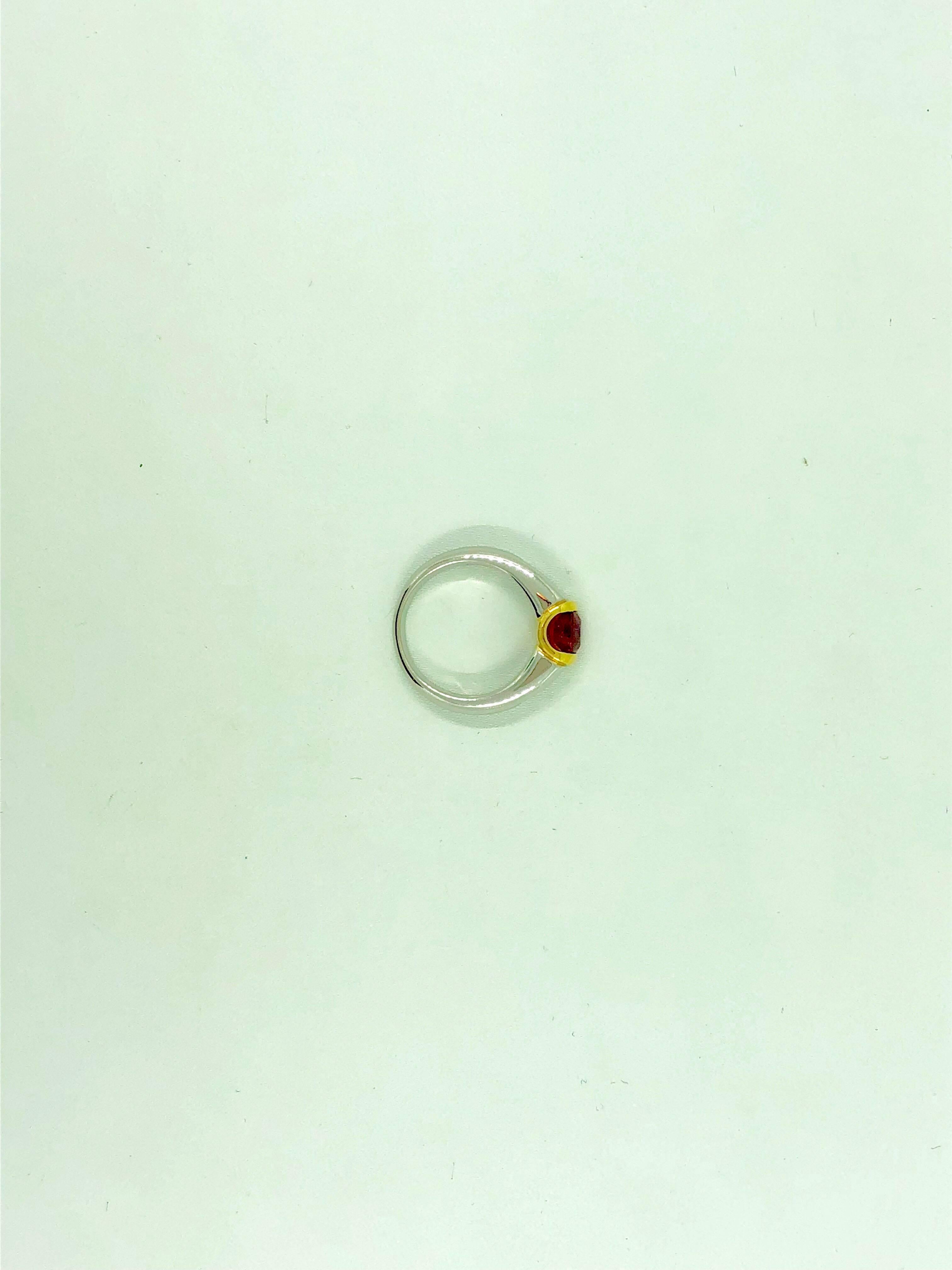 G.Minner Unique Ruby Diamond Gold Ring 1