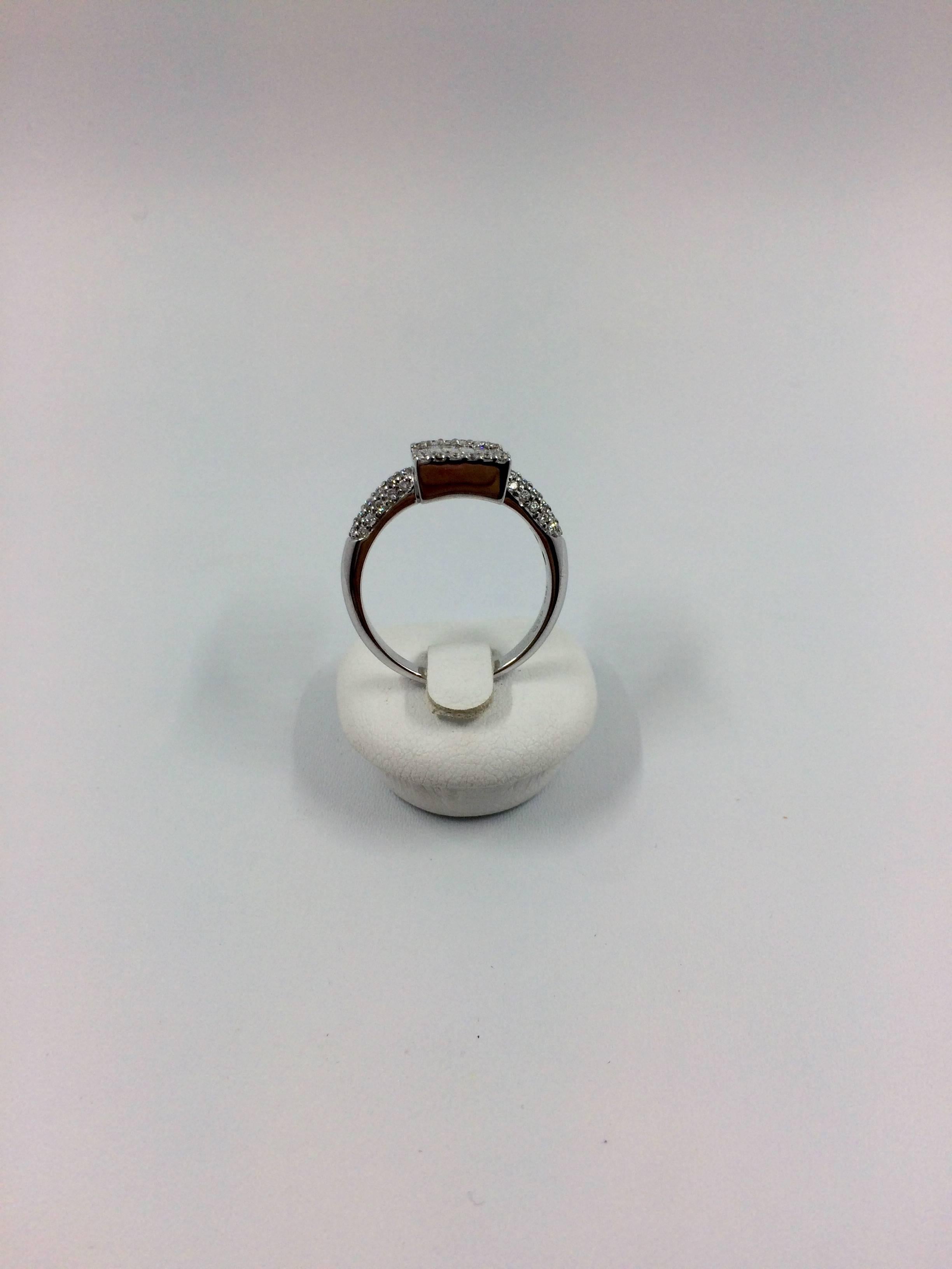 Modernist Diamond Ring For Sale 1