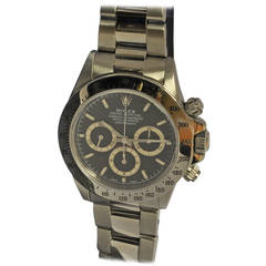 Rolex Stainless Steel Daytona Chronograph Wristwatch Ref 16520 Circa 1997