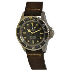 Retro Rolex Stainless Steel Self Winding Submariner Wristwatch Ref 5512 Circa 1976
