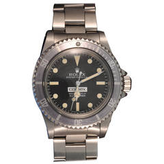 Vintage Rolex Stainless Steel Submariner COMEX Big Number Wristwatch Ref 5514