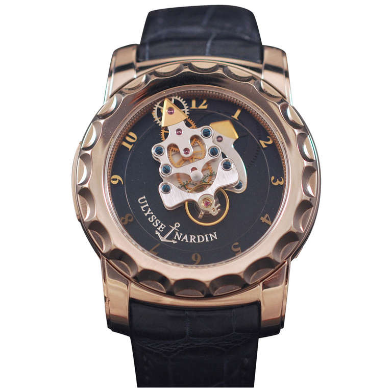 Ulysse Nardin White Gold Freak Karrusel Wristwatch circa 2010 For Sale