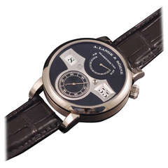 A. Lange & Sohne White Gold Zeitwerk Digital Display Wristwatch circa 2013